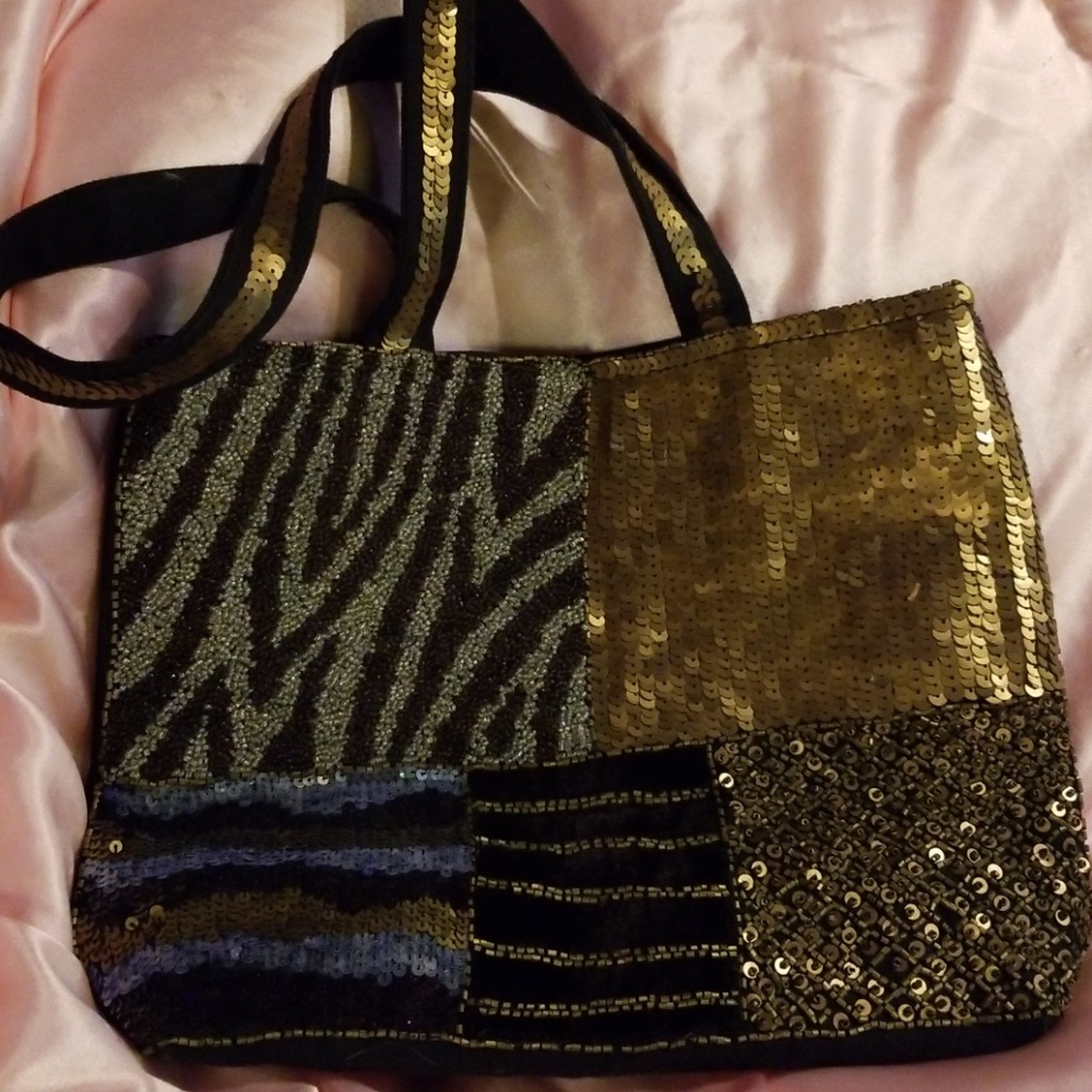 GOLD Sequin Beaded purse